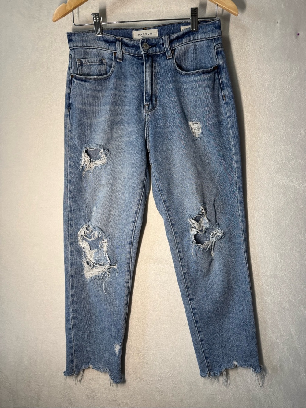 PacSun Vintage Icon Women's Distressed Blue High-Rise Jeans size 27